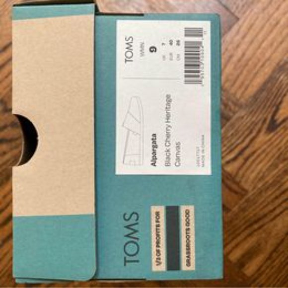 TOMS Alpargata Heritage Canvas Black Cherry 9 - Picture 2 of 3